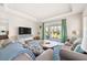 Relaxing living room with sliding doors leading to backyard at 2803 Butterfly Jasmine Trl, Sarasota, FL 34240