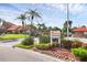 Sign at the community entrance of Sunrise Condominiums at 6384 Draw Ln # 38, Sarasota, FL 34238