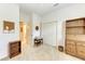 Functional home office with built-in shelving and desk at 12105 Goldenrod Ave, Bradenton, FL 34212