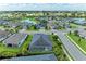 Community view with houses and a lake at 12105 Goldenrod Ave, Bradenton, FL 34212