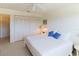 Spacious bedroom with large closet and ceiling fan at 4819 Independence Dr # 4819, Bradenton, FL 34210