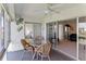 Lanai with view of living area and water views at 4819 Independence Dr # 4819, Bradenton, FL 34210
