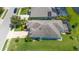 Aerial view of single Gathering home with pool and landscaped yard at 11914 Brookside Dr, Bradenton, FL 34211