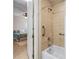 Bathroom with a tub and shower combination at 7922 Tybee Ct, University Park, FL 34201