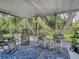 Relaxing screened porch with rocking chairs and backyard view at 2843 Abbotsford St, North Port, FL 34287