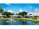 Community features a pond with fountain at 2704 60Th Avenue S Plz # 2704, Bradenton, FL 34207