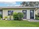 Backyard with patio and lush landscaping at 2708 60Th Avenue W Ter # A, Bradenton, FL 34207