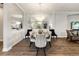 Elegant dining room with a mirrored wall and a chandelier at 4803 Cabreo Ct, Bradenton, FL 34211