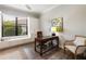 Home office with a large desk and built-in storage at 4803 Cabreo Ct, Bradenton, FL 34211