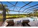 Relaxing pool and lanai with stunning golf course views at 4803 Cabreo Ct, Bradenton, FL 34211