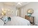 Primary bedroom with king-size bed and stylish decor at 4803 Cabreo Ct, Bradenton, FL 34211