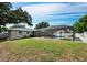 Spacious backyard with a large screened pool and patio at 2907 Marshall Dr, Sarasota, FL 34239