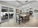 Open dining area with sliding glass doors to the patio at 2907 Marshall Dr, Sarasota, FL 34239