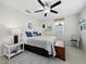 Cozy bedroom with a comfortable bed and stylish decor at 2907 Marshall Dr, Sarasota, FL 34239
