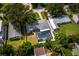 Aerial view of house with a pool and surrounding landscape at 2907 Marshall Dr, Sarasota, FL 34239