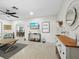 Bright living room with comfy seating and beachy decor at 2907 Marshall Dr, Sarasota, FL 34239