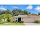 Charming single-story home featuring a well-manicured lawn and attached two-car garage at 3541 Wilkinson Woods Dr # 40, Sarasota, FL 34231