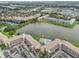 Aerial view of condo community by the lake at 3777 Lake Bayshore Dr # H401, Bradenton, FL 34205