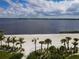 Aerial view of a pristine beach with palm trees at 1922 6Th St E, Palmetto, FL 34221