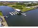 Community boat ramp with covered dock at 1922 6Th St E, Palmetto, FL 34221