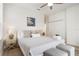 Main bedroom with king bed, and stylish decor at 3811 Bayside Cir, Bradenton, FL 34210