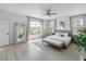 Spacious primary bedroom with large windows and plenty of natural light at 3811 Bayside Cir, Bradenton, FL 34210