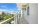 Covered balcony offering scenic views of the city at 464 Golden Gate Pt # 504, Sarasota, FL 34236