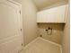 Laundry room with upper cabinets and space for washer and dryer at 1822 Raven Glen Dr, Ruskin, FL 33570