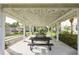 Covered picnic area with multiple tables and benches at 2824 Esmeralda Dr, Sarasota, FL 34243