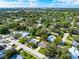 Wide aerial view showing the house's location and neighborhood at 2491 Hawthorne St, Sarasota, FL 34239