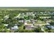 Aerial view showcasing the home's location in a residential neighborhood at 10268 Alexandria Ave, Englewood, FL 34224