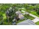 Aerial view of house, yard, and surrounding area at 2631 Fiesta Dr, Venice, FL 34293
