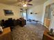 Home office with desk, chair, and access to a patio at 2631 Fiesta Dr, Venice, FL 34293
