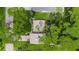 Overhead view of house and landscaping at 2631 Fiesta Dr, Venice, FL 34293