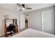 Comfortable bedroom with built-in workspace and view of dining area at 16162 61St E Ln, Parrish, FL 34219