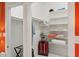 Walk-in closet with ample shelving and hanging space at 3973 Boca Pointe Dr, Sarasota, FL 34238