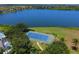 Community tennis court and lakefront view at 5111 51St W Ln, Bradenton, FL 34210