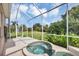 Relax in your screened-in lanai spa, overlooking a lush, green backyard at 5111 51St W Ln, Bradenton, FL 34210