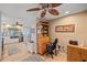 Bright home office with built-in desk and cabinetry at 2611 Sunnyside St, Sarasota, FL 34239