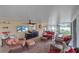 Relaxing screened porch with wicker furniture and a wet bar at 2611 Sunnyside St, Sarasota, FL 34239