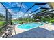 Spacious screened pool with large patio at 7606 91St E St, Palmetto, FL 34221