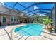 Resort-style screened pool with ample patio space at 7606 91St E St, Palmetto, FL 34221