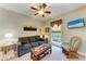 Comfortable sitting area with sofa, coffee table and rocking chair at 7606 91St E St, Palmetto, FL 34221