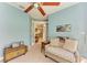 Cozy sitting room with French doors and comfortable seating at 7606 91St E St, Palmetto, FL 34221