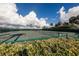 Well-maintained tennis courts surrounded by tropical foliage at 5855 Midnight Pass Rd # 420, Sarasota, FL 34242