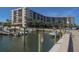 Marina with boats docked, providing convenient access to the water at 5855 Midnight Pass Rd # 420, Sarasota, FL 34242