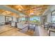 Bright lobby with high ceilings, comfortable seating, and ocean view at 603 Longboat Club Rd # 602N, Longboat Key, FL 34228