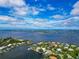 Gorgeous aerial view of waterfront homes situated on the bay, perfect for boating enthusiasts at 1389 Harbor Dr, Sarasota, FL 34239