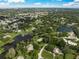 Bird's eye view of home and surrounding neighborhood at 3556 E Forest Lake Dr, Sarasota, FL 34232