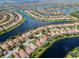 Aerial view of single Gathering home in a luxury community at 13180 Ipolita St, Venice, FL 34293